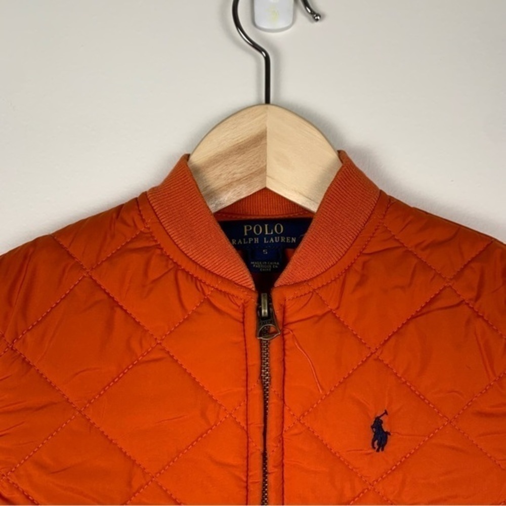 NFS. Polo Ralph Lauren orange quilted puffer style jacket size 5 - Picture 11 of 16